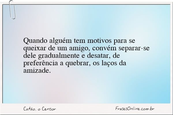 Frase de Catão, o Censor