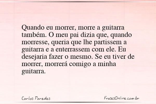 Frase de Carlos Paredes