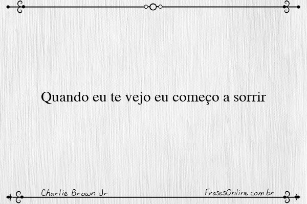 Frase de Charlie Brown Jr