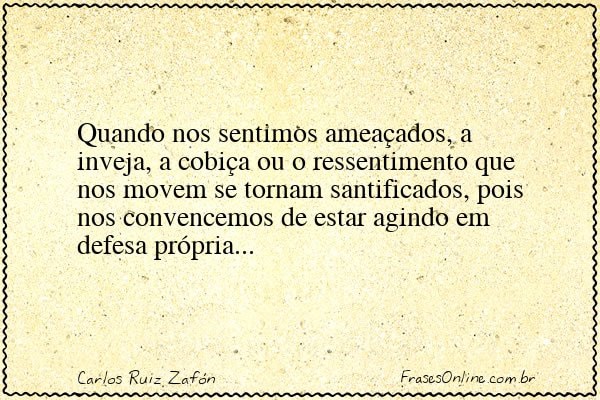 Frase de Carlos Ruiz Zafón