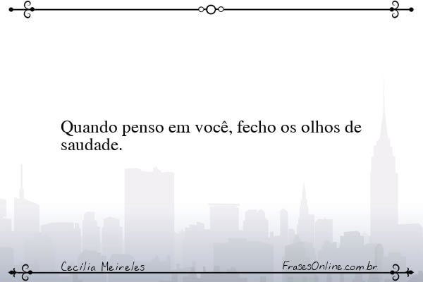 Frase de Cecília Meireles