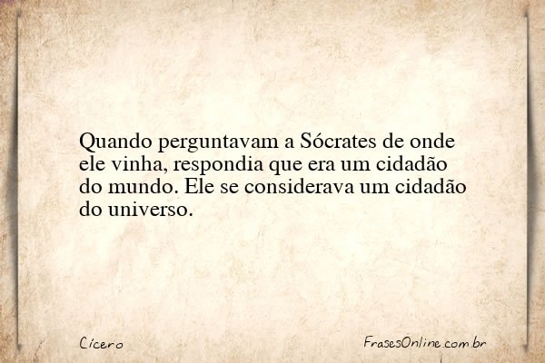 Frase de Cícero