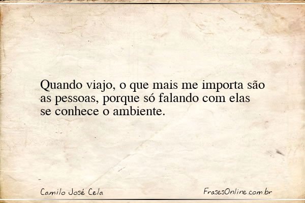 Frase de Camilo José Cela