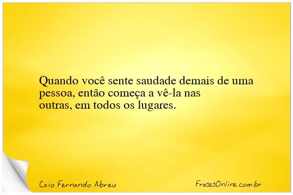 Frase de Caio Fernando Abreu