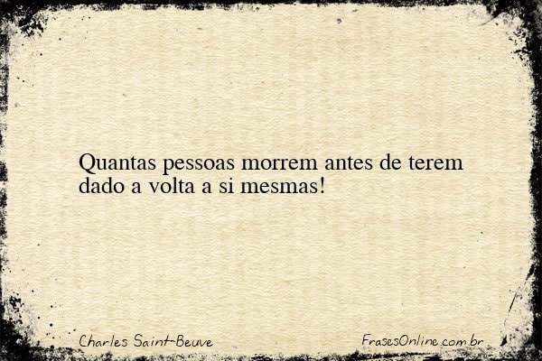 Frase de Charles Saint-Beuve