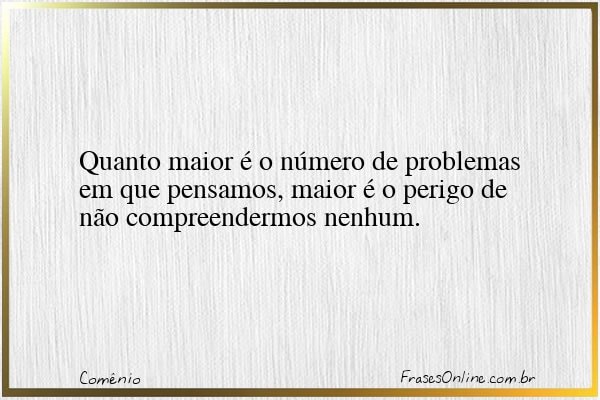 Frase de Comênio
