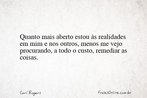 Frase de Carl Rogers
