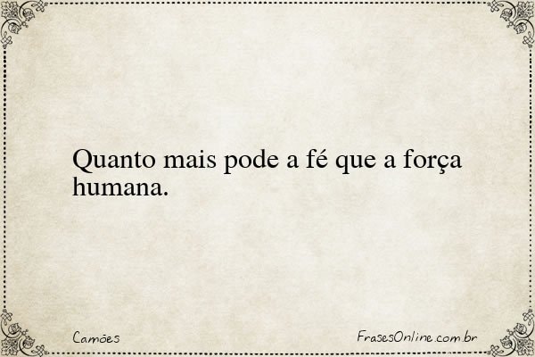 Frase de Camões