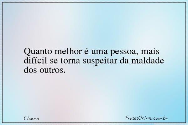 Frase de Cícero
