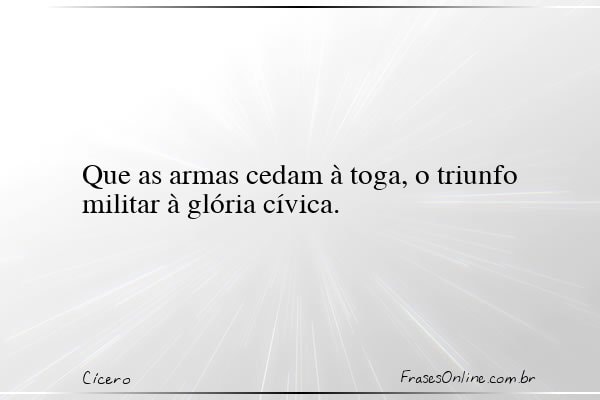 Frase de Cícero