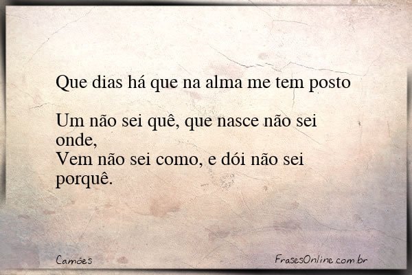 Frase de Camões