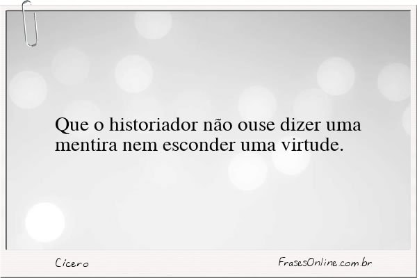 Frase de Cícero