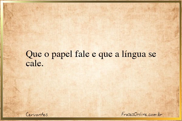 Frase de Cervantes