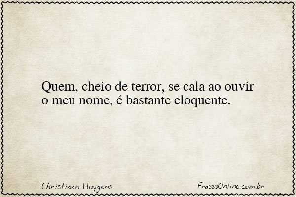 Frase de Christiaan Huygens