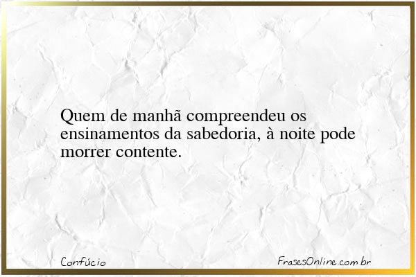 Frase de Confúcio