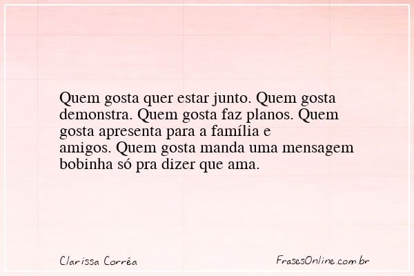 Frase de Clarissa Corrêa