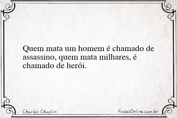 Frase de Charles Chaplin