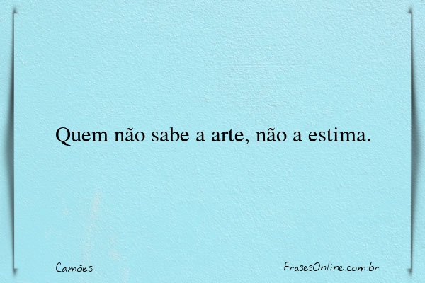 Frase de Camões