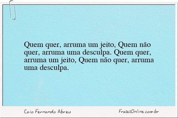 Frase de Caio Fernando Abreu