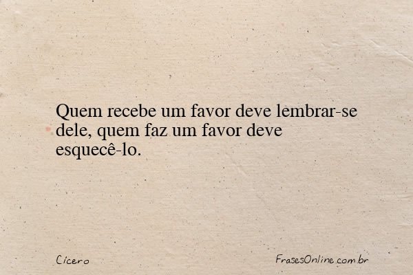 Frase de Cícero