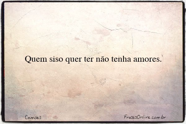 Frase de Camões
