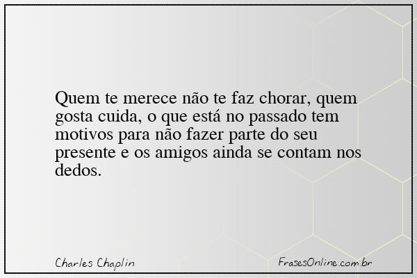 Frase de Charles Chaplin
