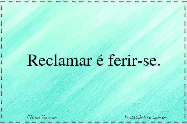 Frase de Chico Xavier
