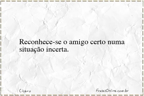Frase de Cícero