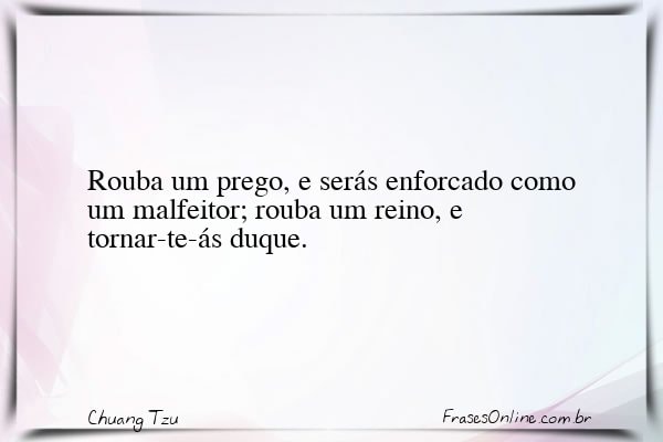 Frase de Chuang Tzu