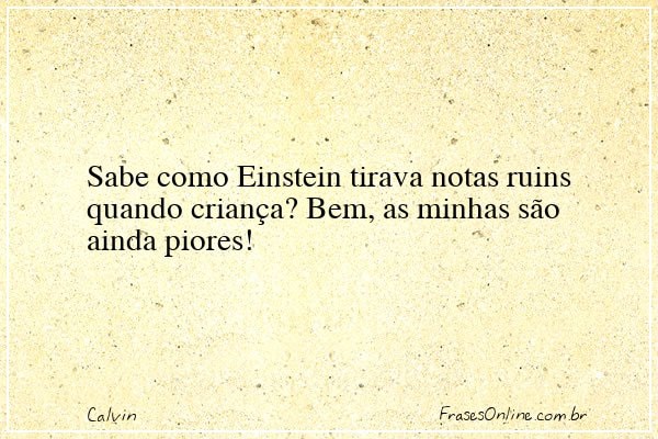 Frase de Calvin