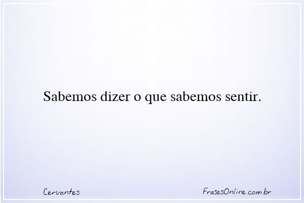 Frase de Cervantes