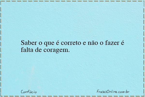 Frase de Confúcio