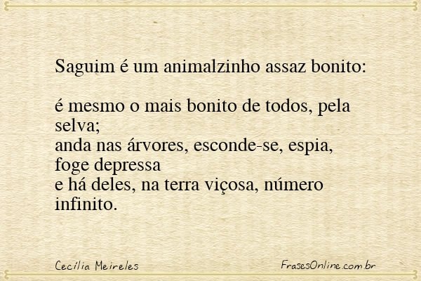 Frase de Cecília Meireles
