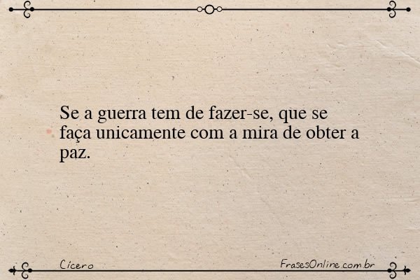 Frase de Cícero