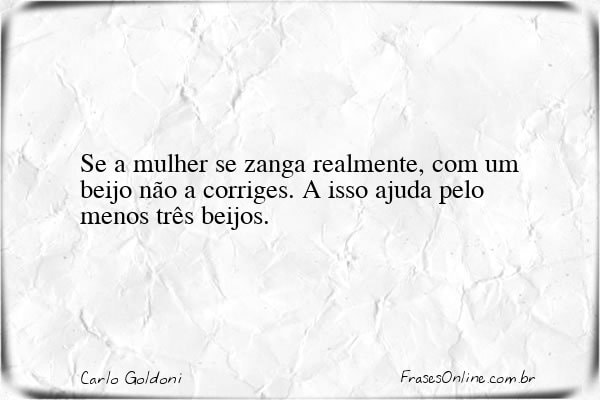 Frase de Carlo Goldoni