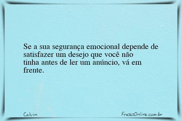 Frase de Calvin