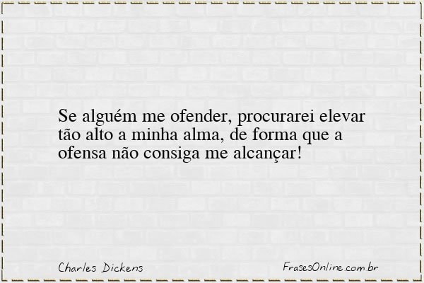 Frase de Charles Dickens