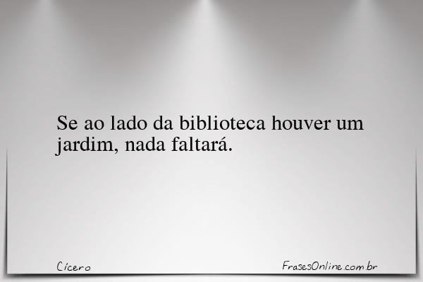 Frase de Cícero