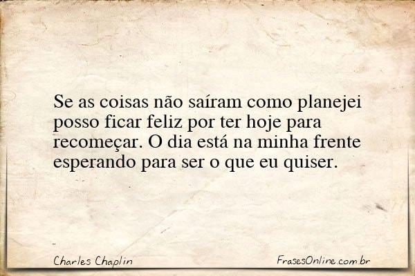 Frase de Charles Chaplin