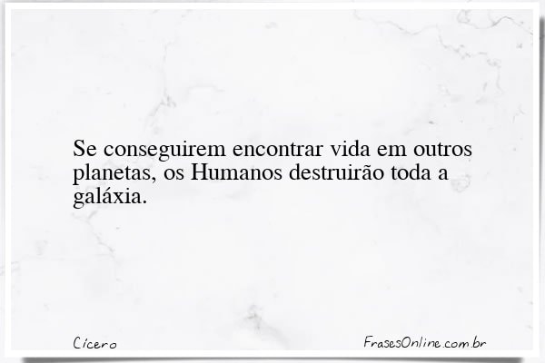 Frase de Cícero