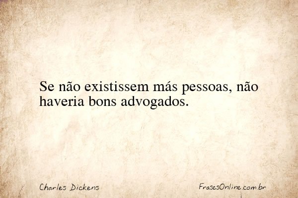 Frase de Charles Dickens