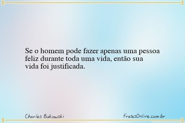 Frase de Charles Bukowski