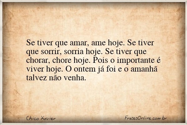 Frase de Chico Xavier