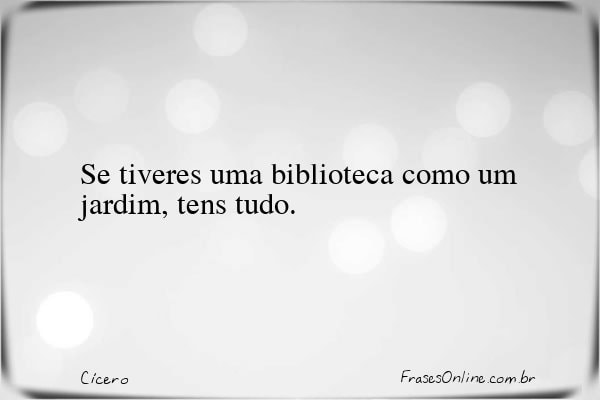 Frase de Cícero