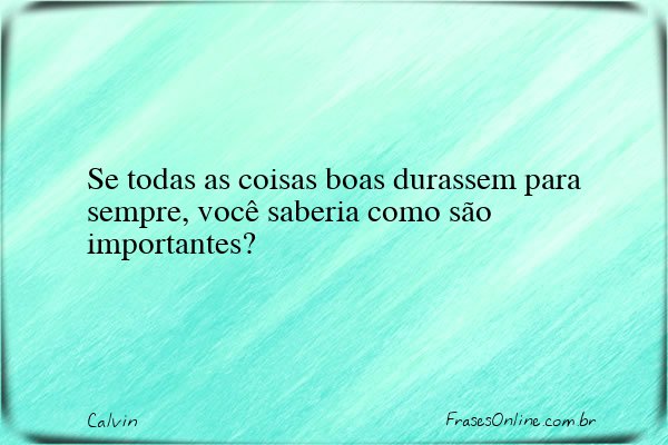 Frase de Calvin