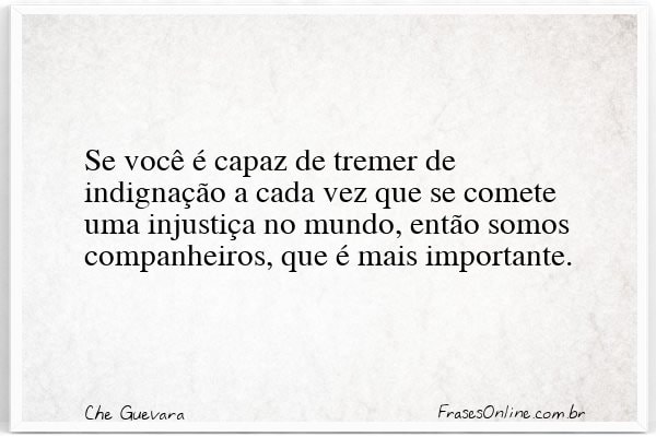 Frase de Che Guevara