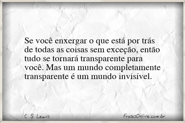 Frase de C. S. Lewis
