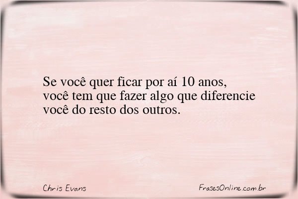 Frase de Chris Evans