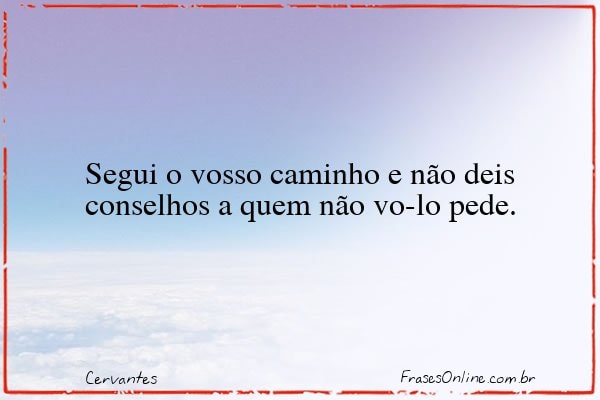 Frase de Cervantes