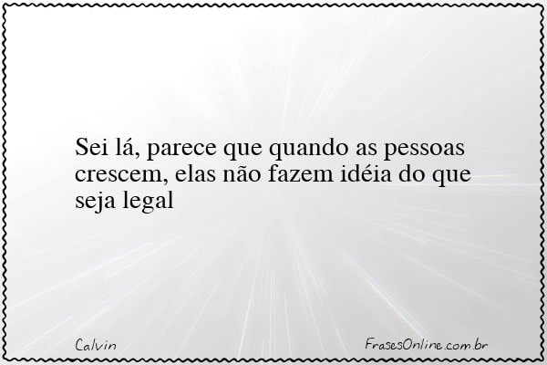 Frase de Calvin